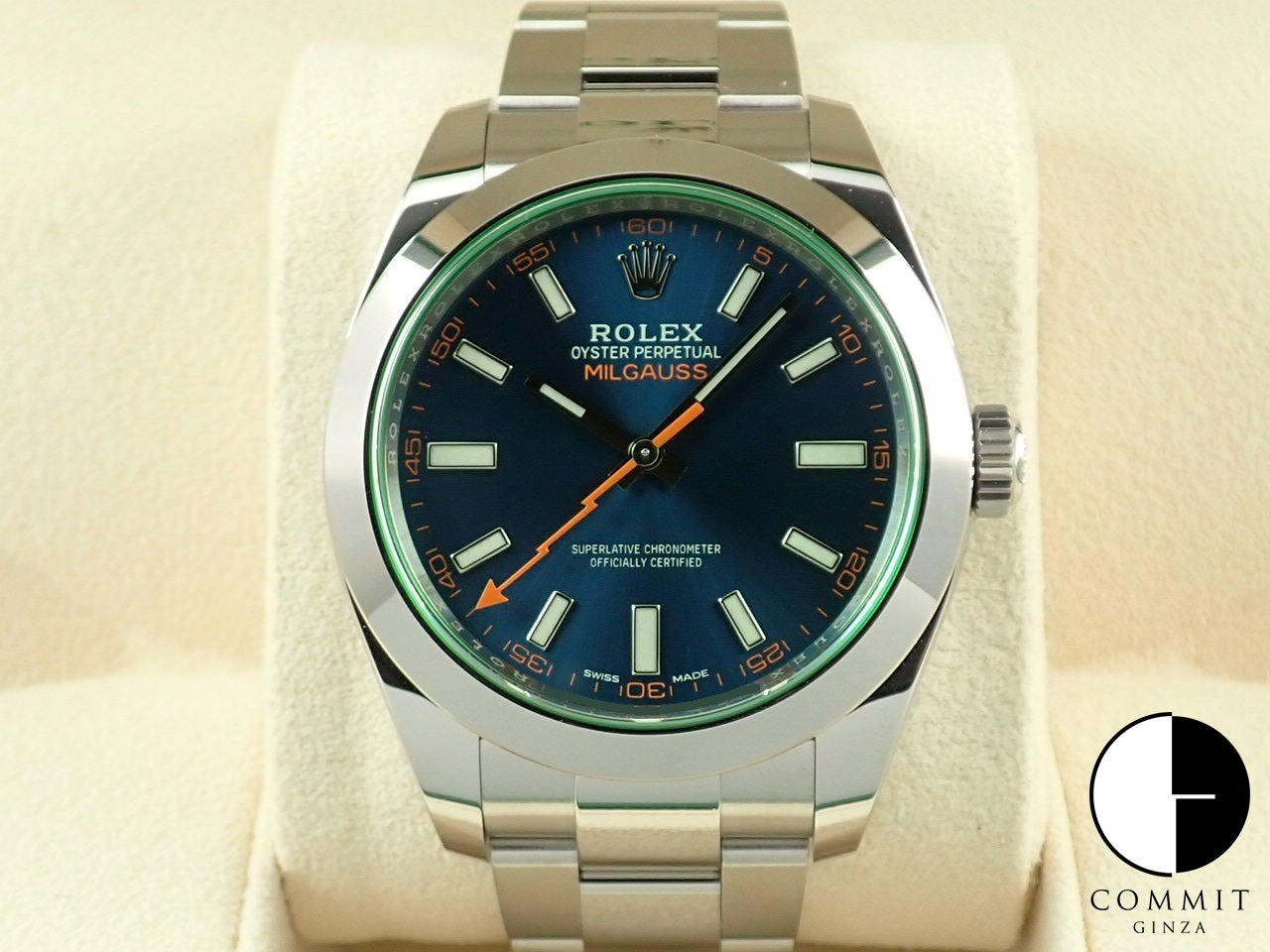 Rolex Milgauss Z Blue Dial/Green Glass &lt;New Warranty Card, Box, etc.&gt;