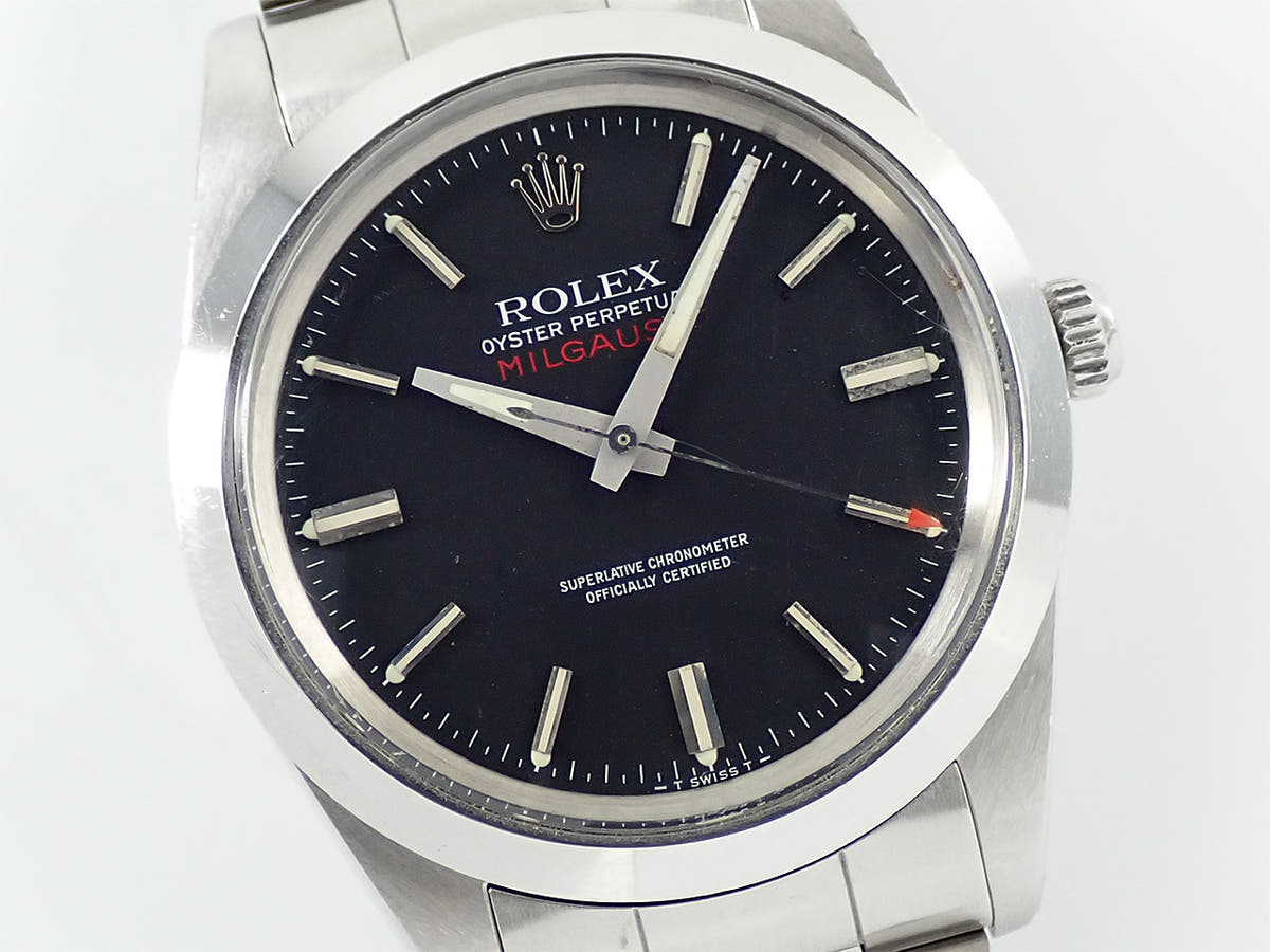 ロレックス ミルガウス Ref.1019 ブラック文字盤 中古 L7LV2Z03