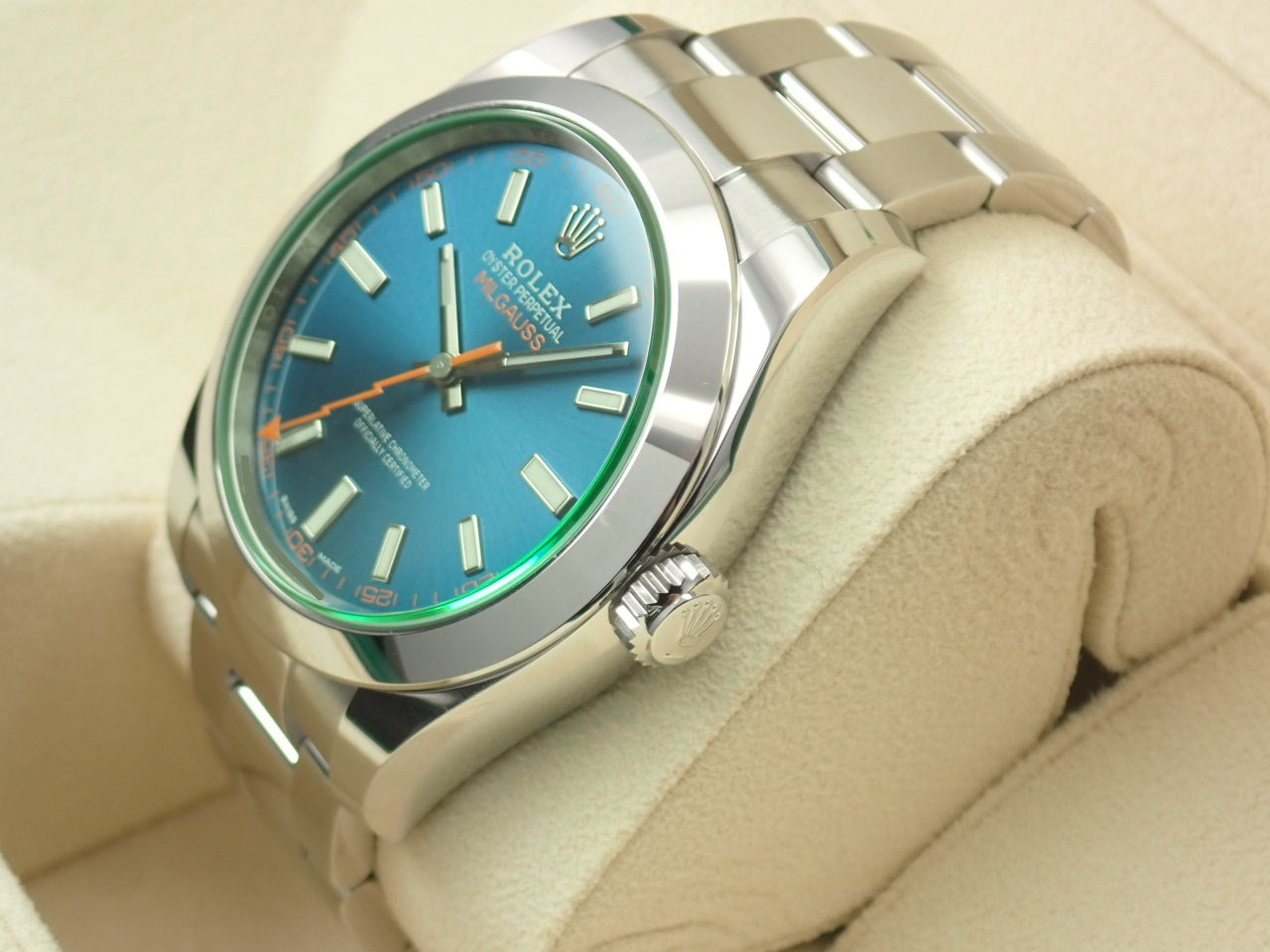 Rolex Milgauss Z Blue Dial/Green Glass &lt;New Warranty Card, Box, etc.&gt;