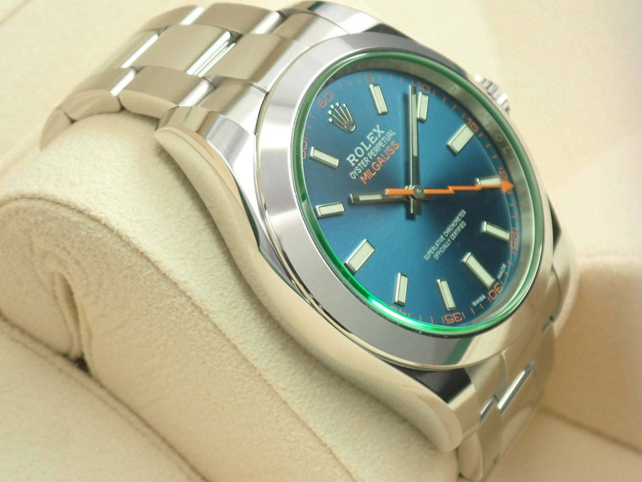 Rolex Milgauss Z Blue Dial/Green Glass &lt;New Warranty Card, Box, etc.&gt;