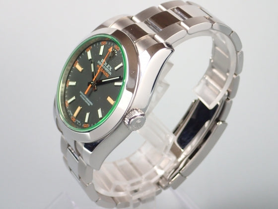 Rolex Milgauss Green Glass V Serial Ref.116400GV