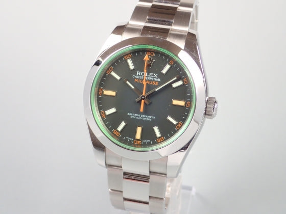 Rolex Milgauss Green Glass V Serial Ref.116400GV