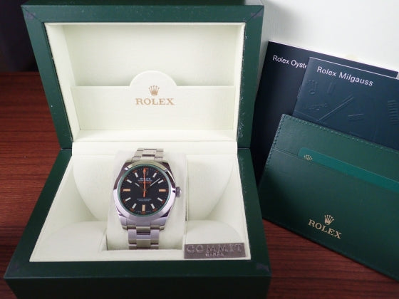 Rolex Milgauss Green Glass V Serial Ref.116400GV