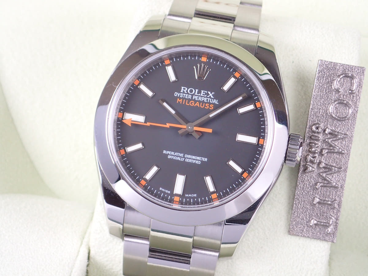 ロレックス ミルガウス Ref.116400 ブラック文字盤 中古 post-6839