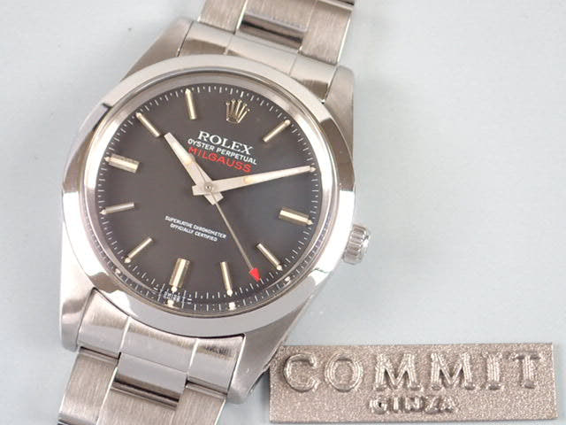 ロレックス ミルガウス Ref.1019 ブラック文字盤 中古 milgauss-6