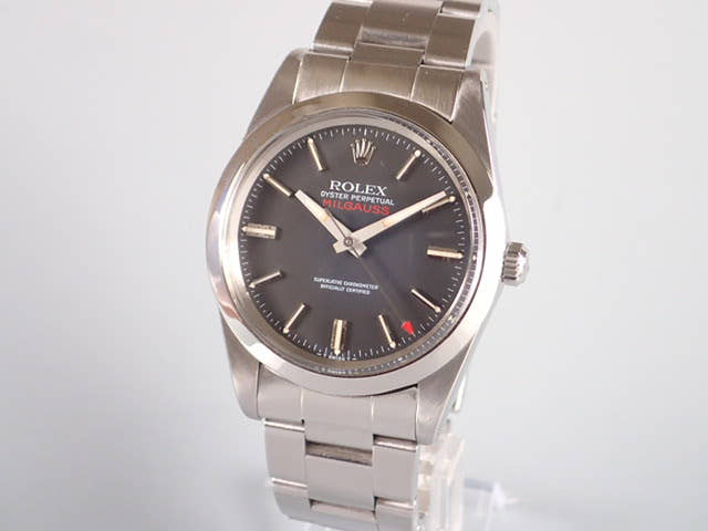 ロレックス ミルガウス Ref.1019 ブラック文字盤 中古 milgauss-6
