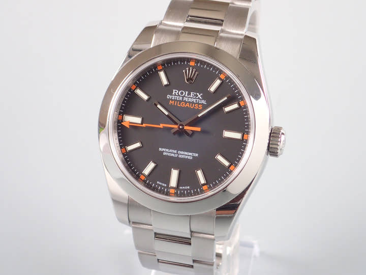 ロレックス ミルガウス Ref.116400 ブラック文字盤 中古 post-6839