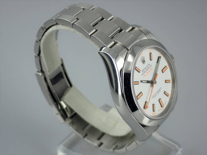 ロレックス ミルガウス Ref.116400 ホワイト文字盤 中古 milgauss-17