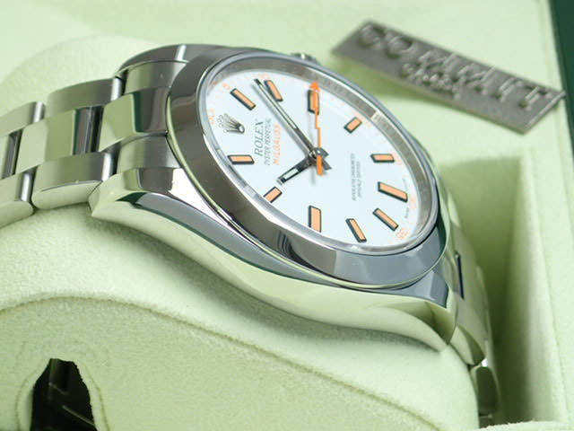 ロレックス ミルガウス Ref.116400 ホワイト文字盤 中古 milgauss-8