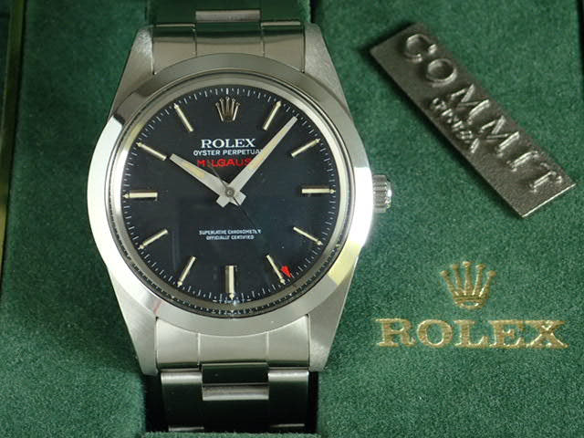 ロレックス ミルガウス Ref.1019 ブラック文字盤 中古 milgauss-9