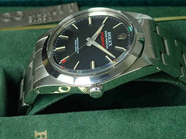 ロレックス ミルガウス Ref.1019 ブラック文字盤 中古 milgauss-9