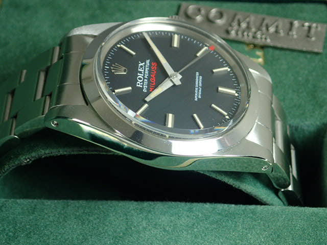 ロレックス ミルガウス Ref.1019 ブラック文字盤 中古 milgauss-9