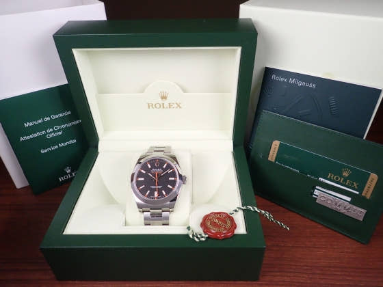 ロレックス ミルガウス Ref.116400 ブラック文字盤 中古 milgauss
