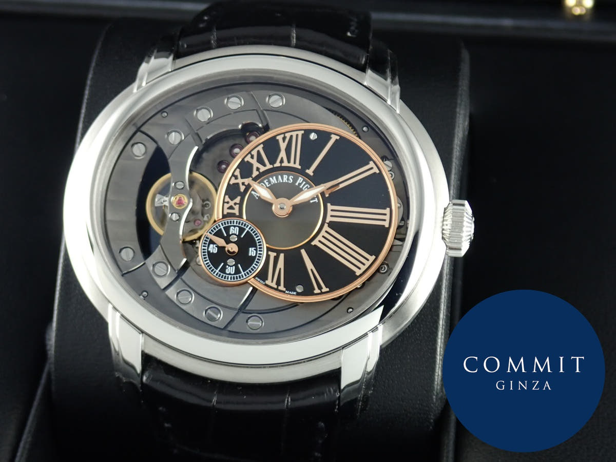 オーデマピゲ ミレネリー Ref.15350ST.OO.D002CR.01 スケルトン/ブラック文字盤 中古 millenary-2