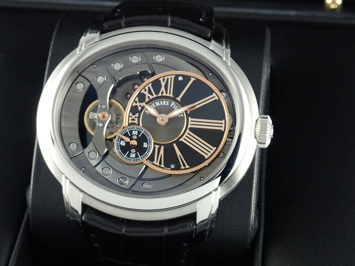 オーデマピゲ ミレネリー Ref.15350ST.OO.D002CR.01 スケルトン/ブラック文字盤 中古 millenary-2