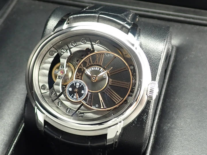 オーデマピゲ ミレネリー Ref.15350ST.OO.D002CR.01 スケルトン/ブラック文字盤 中古 millenary-3