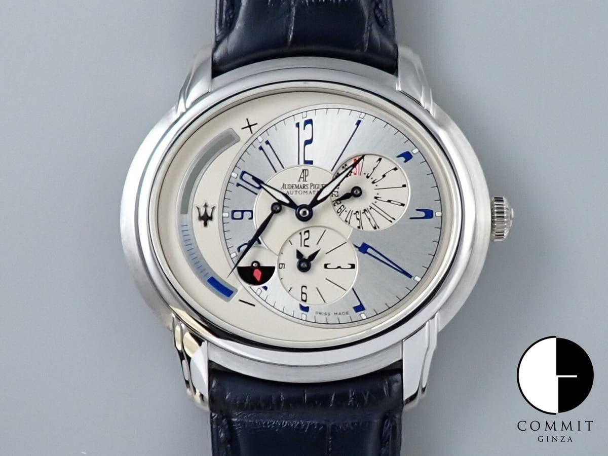Audemars Piguet Millenary Maserati 90th Anniversary Model Ref.26150PT.OO.D028CR.01 Silver Dial Excellent Condition 56Y6MMMY