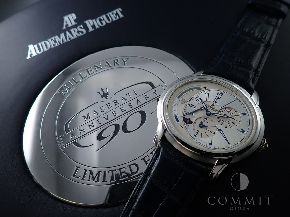 Audemars Piguet Millenary Maserati 90th Anniversary Model Ref.26150PT.OO.D028CR.01 Silver Dial Excellent Condition 56Y6MMMY