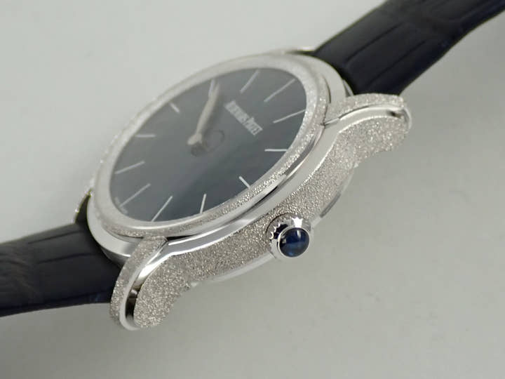 Audemars Piguet Millenary Frosted Gold Philosophy Ref. 77266BC.GG.A326CR.01 White Gold Blue Dial