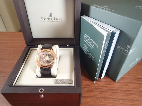 オーデマピゲ ミレネリー Ref.15350OR.OO.D093CR.01 チャコールグレーとシルバーカラーの文字盤 中古 millennry