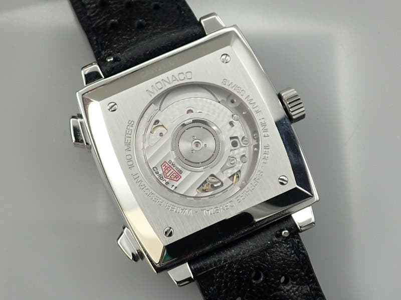 タグホイヤー モナコ Ref.CAW211D.FC6300 ブルー/ホワイト文字盤 美品 monaco-10