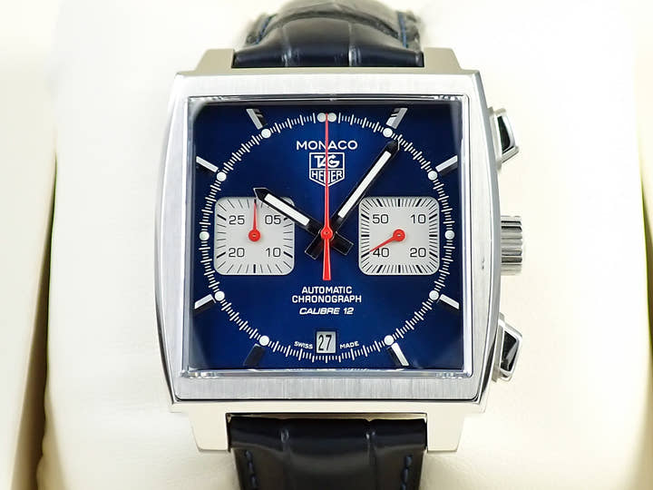タグホイヤー モナコ スティーブマックイーン Ref.CAW2111.FC6183 ブルー文字盤 中古 7SJFX4JU