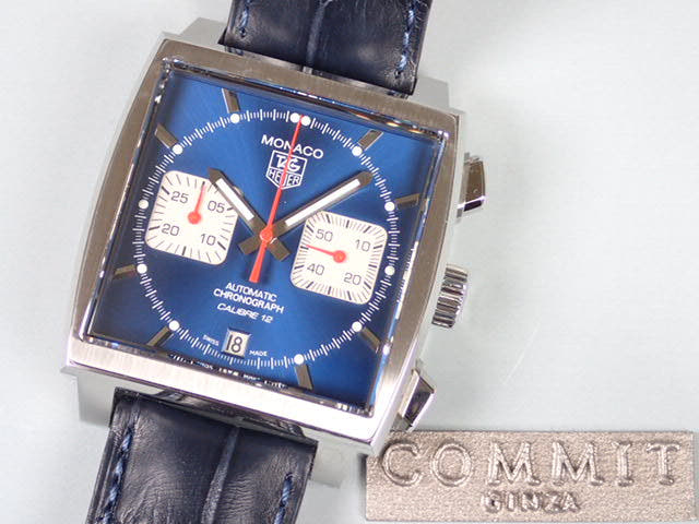 タグホイヤー モナコクロノグラフ Ref.CW2111.FC6183 ブルー文字盤 未使用 monaco-3