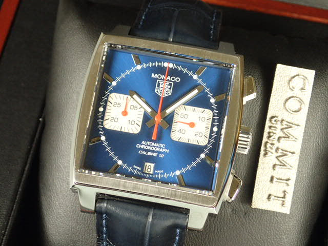 タグホイヤー モナコクロノグラフ Ref.CW2111.FC6183 ブルー文字盤 未使用 monaco-3