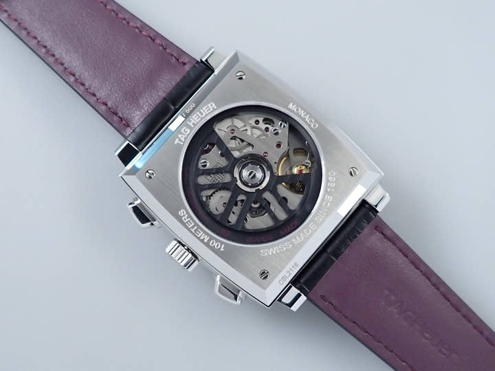 タグホイヤー モナコ キャリバー ホイヤー02 パープルダイヤル リミテッドエディション Ref.CBL2118.FC6518 パープル文字盤 未使用 T4498019