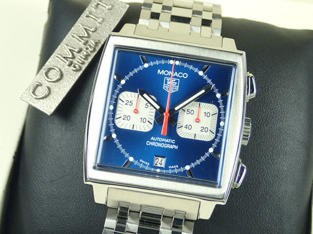 タグホイヤー モナコ Ref.CW2113 ブルー文字盤 中古 monaco-6