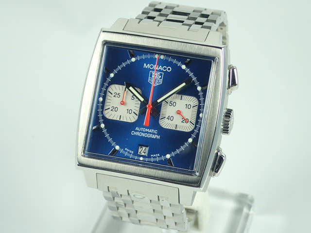 タグホイヤー モナコ Ref.CW2113 ブルー文字盤 中古 monaco-6