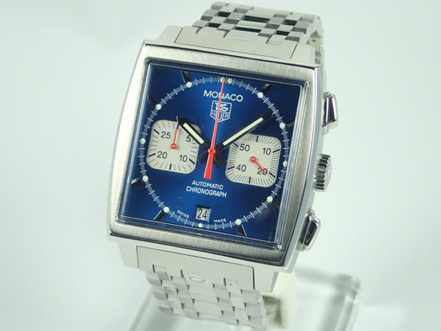 タグホイヤー モナコ Ref.CW2113 ブルー文字盤 中古 monaco-6