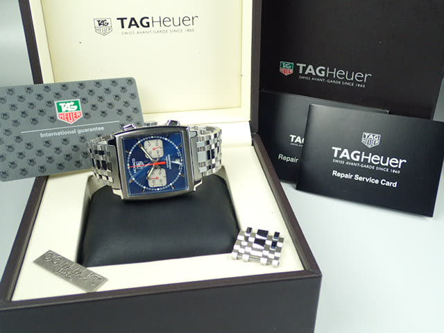 タグホイヤー モナコ Ref.CW2113 ブルー文字盤 中古 monaco-6