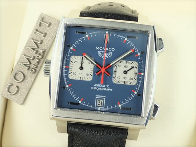 Tag Heuer Monaco Ref.CAW211P.FC6356 Blue Dial Used monaco-7