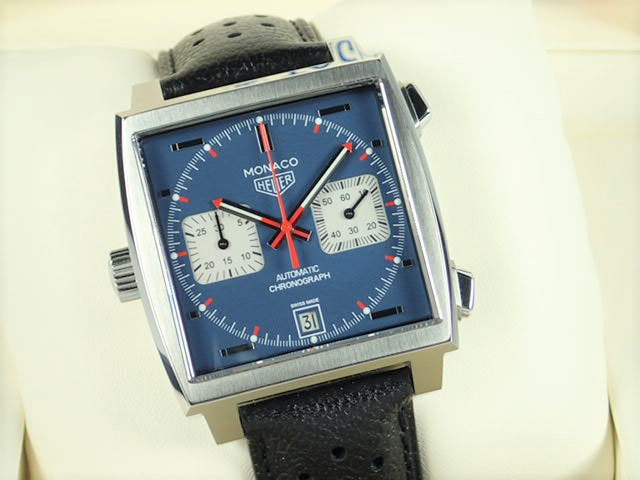 Tag Heuer Monaco Ref.CAW211P.FC6356 Blue Dial Used monaco-7