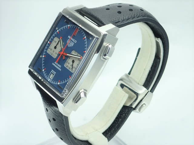 タグホイヤー モナコ Ref.CAW211P.FC6356 ブルー文字盤 中古 monaco-7