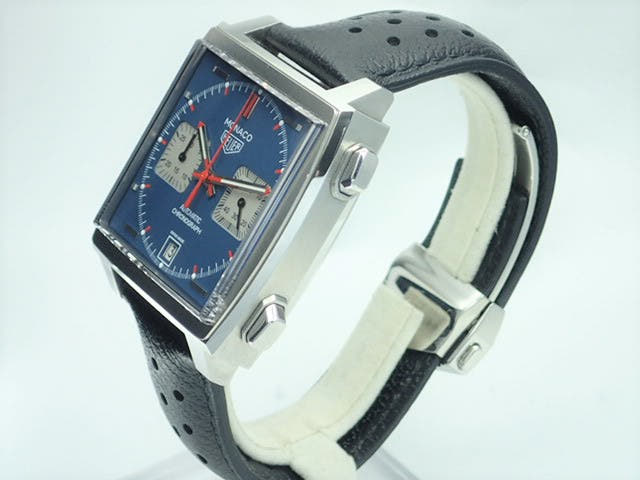 Tag Heuer Monaco Ref.CAW211P.FC6356 Blue Dial Used monaco-7
