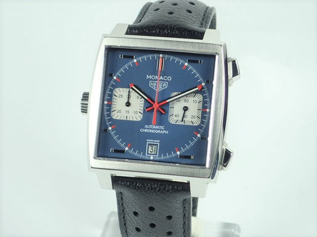 Tag Heuer Monaco Ref.CAW211P.FC6356 Blue Dial Used monaco-7