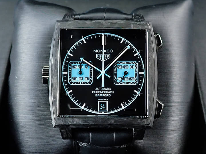 タグホイヤー モナコ BAMFORD Ref.CAW2190.FC6437 ブラック文字盤 美品 M72PMRUY