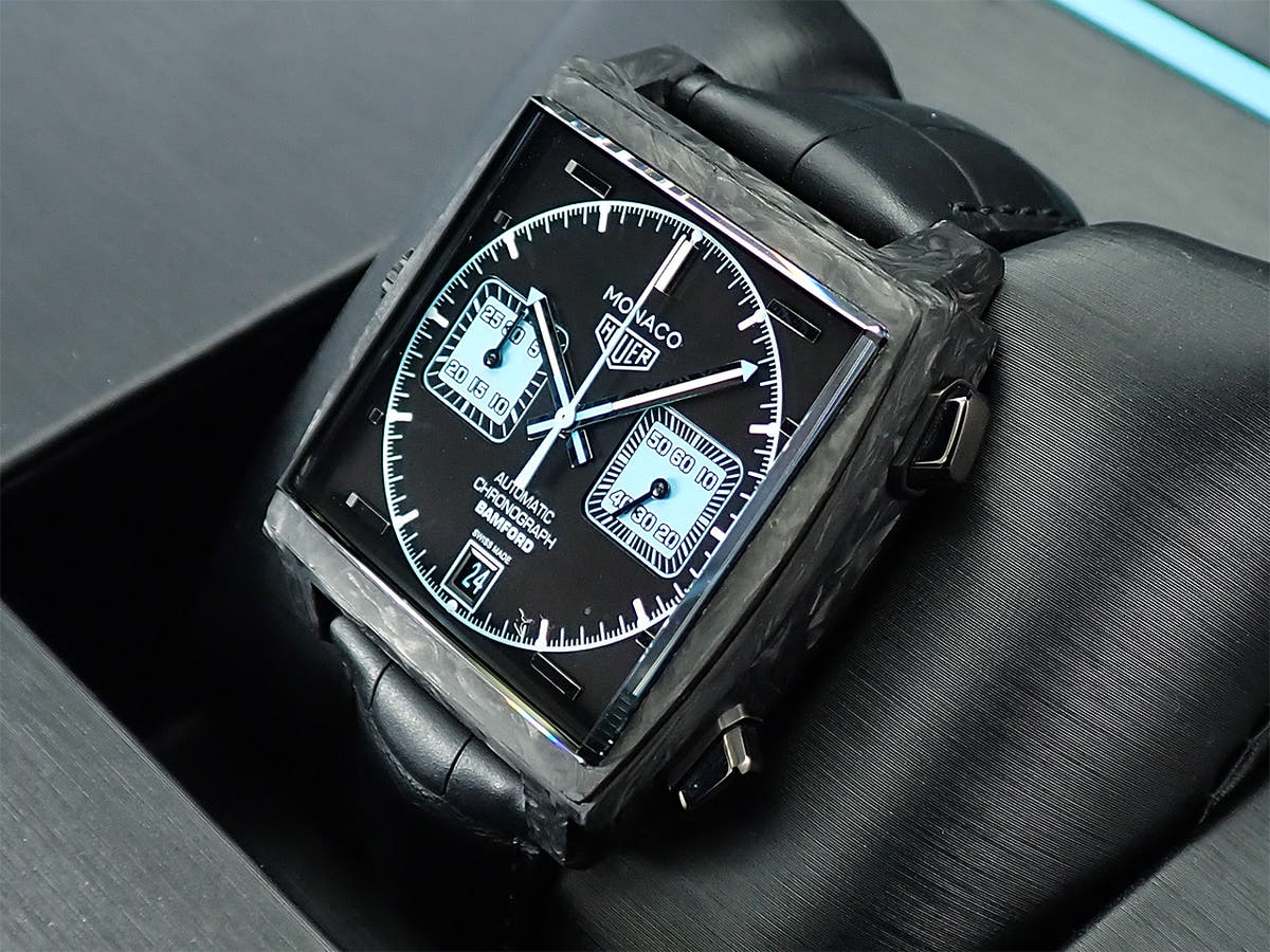 タグホイヤー モナコ BAMFORD Ref.CAW2190.FC6437 ブラック文字盤 美品 M72PMRUY