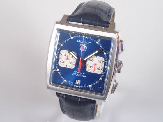 タグホイヤー モナコクロノグラフ Ref.CW2113.FC6183 ブルー文字盤 中古 monaco