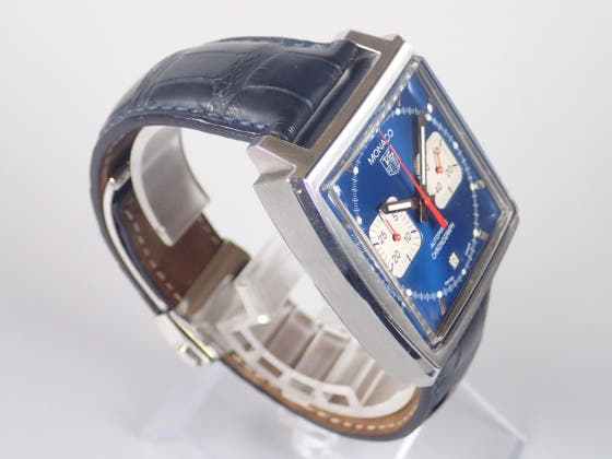 Tag Heuer Monaco Chronograph Ref.CW2113.FC6183 Blue Dial Used Monaco