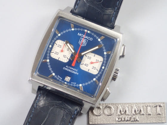 Tag Heuer Monaco Chronograph Ref.CW2113.FC6183 Blue Dial Used Monaco
