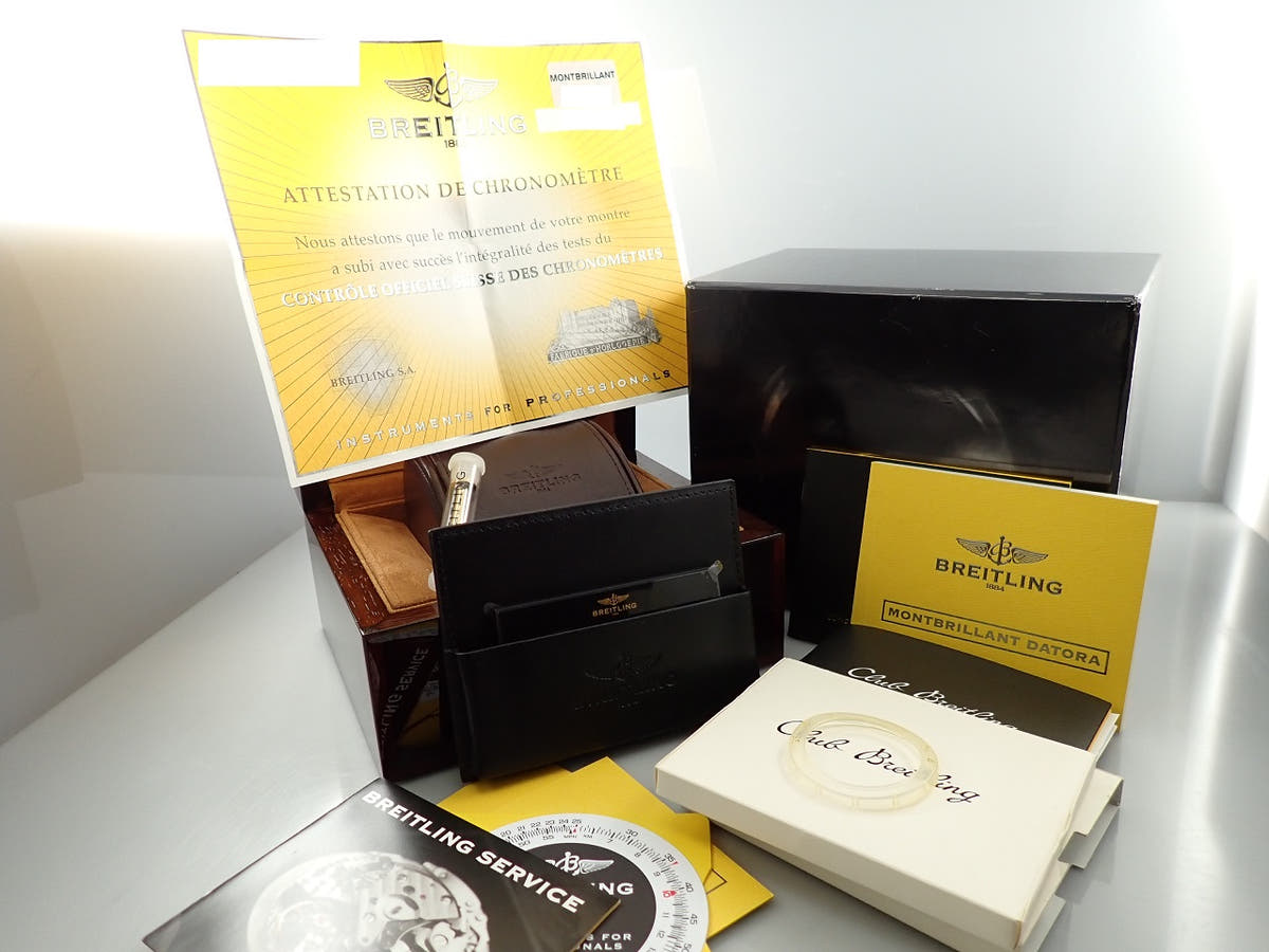 Breitling Montbrillant Datra Ref.R2133012/B856 Black Dial Used 23P7S535