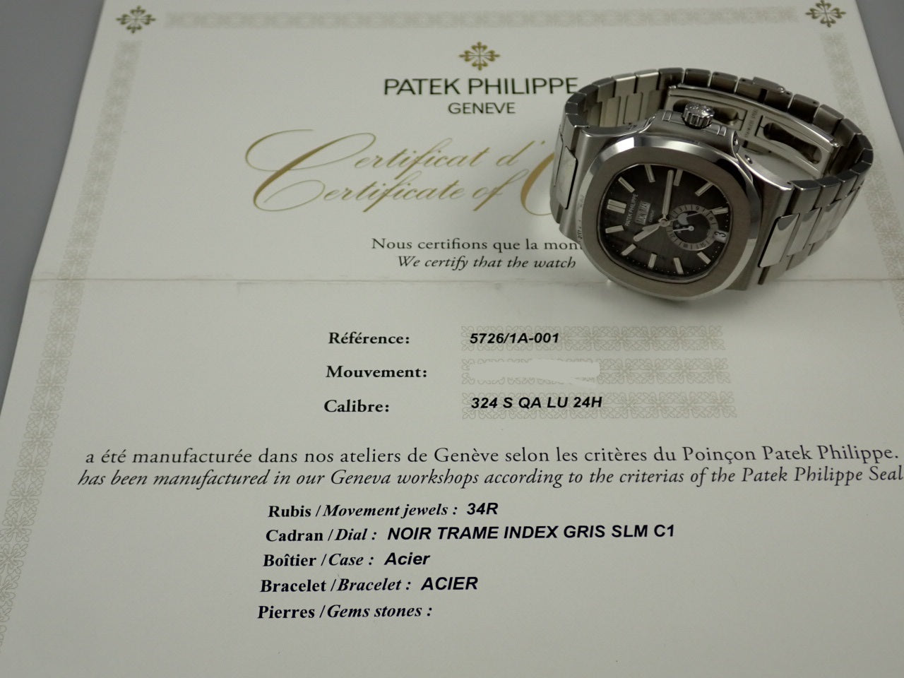 Patek Philippe Nautilus Annual Calendar [Good Condition] &lt;Warranty, Box, etc.&gt;