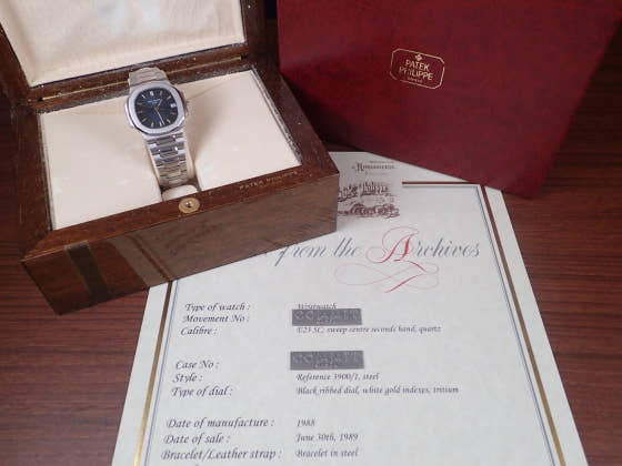 パテックフィリップ ノーチラス Ref.3900/1 ブルー文字盤 中古 nautilus-13