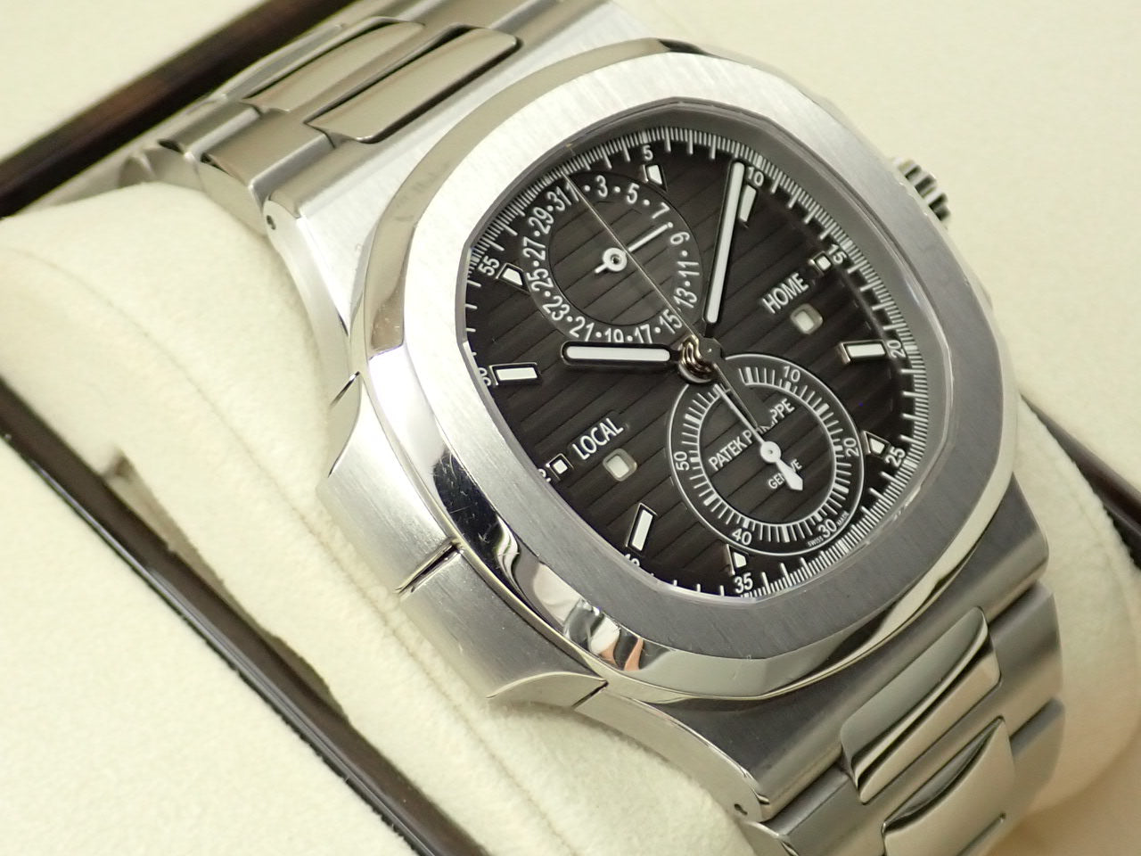 Patek Philippe Nautilus Travel Time Chronograph &lt;Warranty Box and Others&gt;