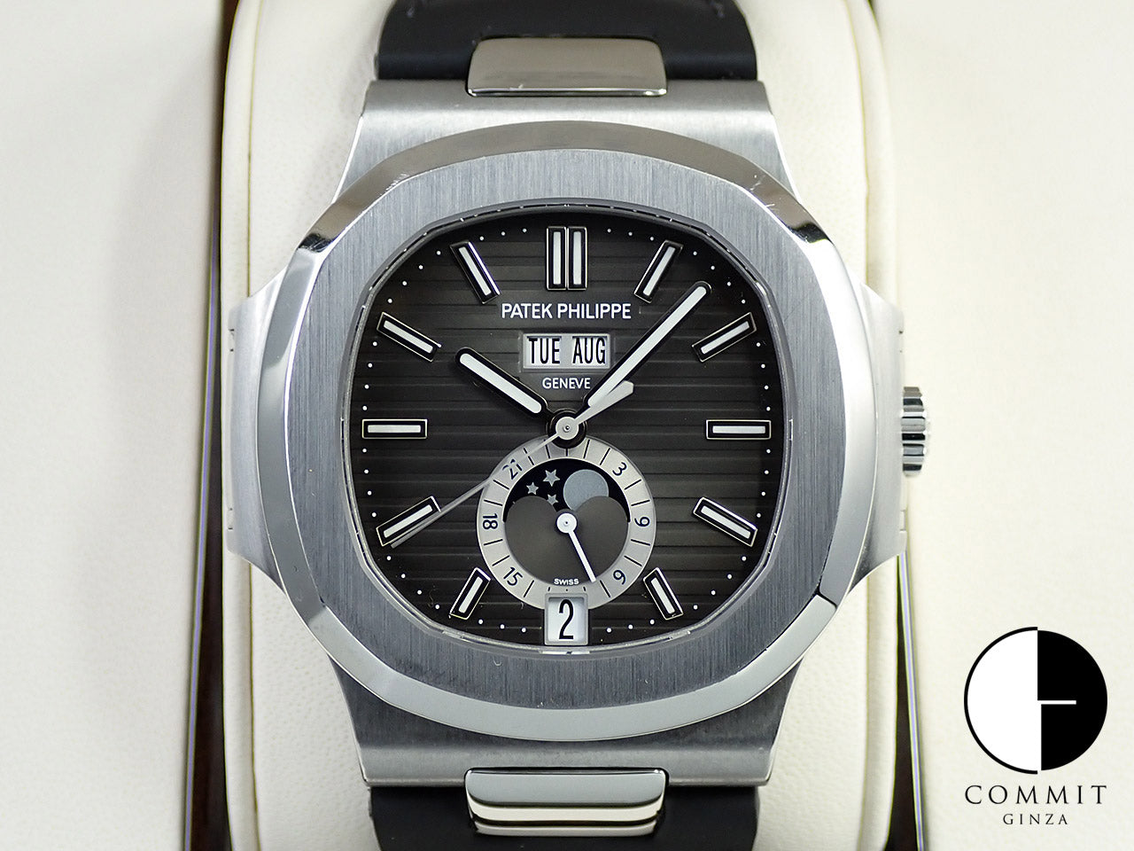 Patek Philippe Nautilus Annual Calendar Moon Phase &lt;Warranty, Box, etc.&gt;