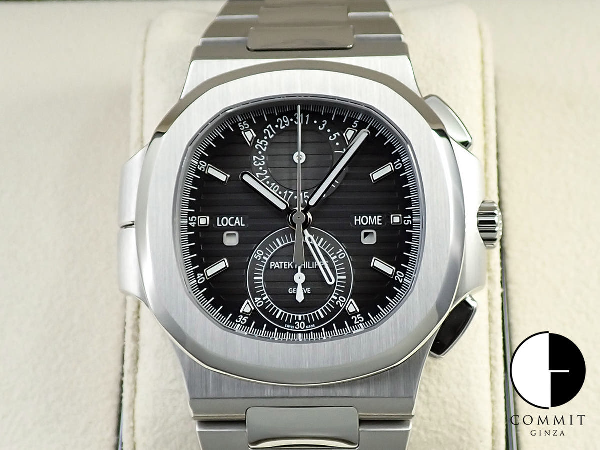 パテックフィリップ ノーチラス トラベルタイム クロノグラフ Ref.5990/1A-001 ステンレススチール ブラックグラデーション文字盤