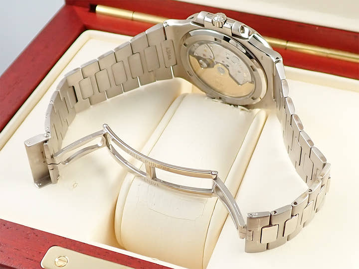 Patek Philippe Nautilus Ref. 3711/1G-001 White Gold Black Dial